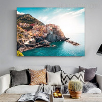 Hill Ocean Landscape Modern Painting Picture Canvas Print for Room Wall Ornamentation