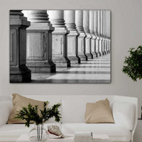 Granite Column Architecture Category Vintage Painting Picture Canvas Print for Room Wall Drape