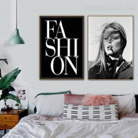 Actress Fashion Figure Scandinavian Portrayal Picture Canvas Print for Room Wall Decor