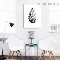 Pine Cone Botanical Vintage Painting Picture Canvas Print for Room Wall Garnish