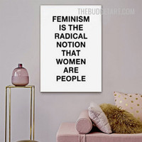 Feminism Typography Modern Painting Picture Canvas Print for Room Wall Decoration