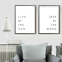 Love By Typography Modern Painting Picture Canvas Print for Room Wall Embellishment