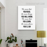 More Places Typography Modern Painting Pic Canvas Print for Room Wall Getup