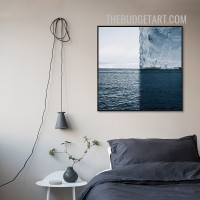 Seascape Nordic Naturescape Painting Pic Canvas Print for Room Wall Ornament