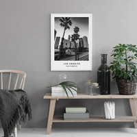 California City Modern Painting Picture Canvas Print for Room Wall Decoration
