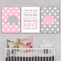 We Have Everything Typography Modern Painting Picture Canvas Print for Room Wall Flourish