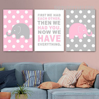We Have Everything Typography Modern Painting Picture Canvas Print for Room Wall Illumination