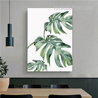 Monstera Leaves Nordic Painting Picture Botanical Wall Art Print Canvas Room for Ornamentation