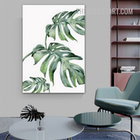 Monstera Leaves Nordic Painting Picture Canvas Botanical Print for Room Wall Getup