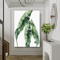 Banana Leaves Nordic Painting Picture Botanical Wall Art Print for Canvas Room Drape