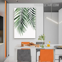 Palm Tree Leaves Nordic Painting Picture Botanical Art Print Canvas Room Wall Outfit