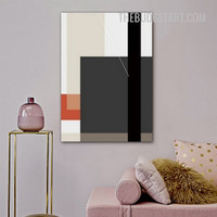 Geometric Figures Modern Painting Picture Abstract Canvas Wall Art Print for Room Wall Finery