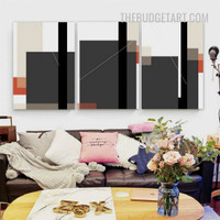 Geometric Drawing Designs Abstract Modern Painting Picture 3 Piece Canvas Art Prints for Room Wall Ornament