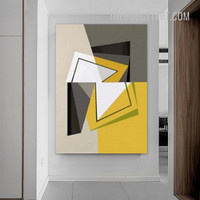 Zigzag Geometric Figure Nordic Abstract Modern Painting Picture Canvas Print for Room Wall Décor