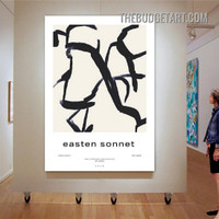 Easten Sonnet Typography Modern Painting Picture Canvas Wall Art Print for Room Onlay