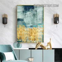 Colorful Splash Abstract Vintage Painting Picture Canvas Wall Art Print for Room Getup