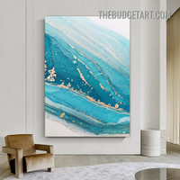 Marble Pattern Abstract Modern Painting Picture Canvas Wall Art Print for Room Wall Adornment