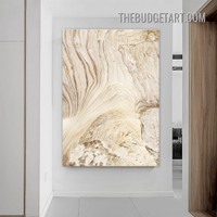 Rock Formation Abstract Vintage Painting Picture Canvas Wall Art Print for Room Molding