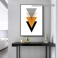 Geometric Shapes Abstract Scandinavian Modern Painting Picture Canvas Wall Art Print for Room Outfit