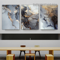 Marble Pattern Modern Painting Picture 3 Piece Abstract Canvas Wall Art Prints for Room Getup