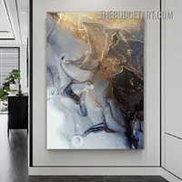 Colorific Marble Abstract Modern Painting Picture Canvas Art Print for Room Wall Drape