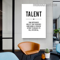 Focused Typography Modern Painting Picture Canvas Art Print for Room Wall Decoration