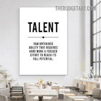 Focused Typography Modern Painting Picture Canvas Art Print for Room Wall Decoration
