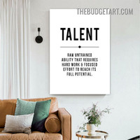 Focused Typography Modern Painting Picture Canvas Wall Art Print for Room Disposition