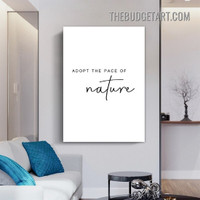 Nature Typography Modern Painting Picture Canvas Art Print for Room Wall Garniture