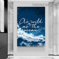 Ocean Waves Nordic Naturescape Modern Painting Picture Canvas Wall Art Print for Room Drape