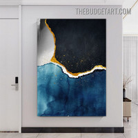 Marble Pattern Abstract Contemporary Painting Picture Canvas Wall Art Print for Room Arrangement