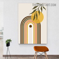 Geometric Pattern Abstract Scandinavian Painting Picture Canvas Wall Art Print for Room Finery