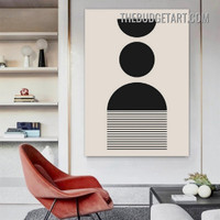 Geometric Drawing Pattern Abstract Modern Painting Picture Canvas Art Print for Room Wall Adornment