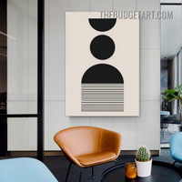 Geometric Drawing Pattern Abstract Modern Painting Picture Canvas Wall Art Print for Room Finery