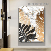 Leaves Design Nordic Abstract Botanical Modern Painting Picture Canvas Art Print for Room Wall Disposition