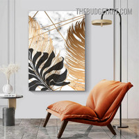 Leaves Design Nordic Abstract Botanical Modern Painting Picture Canvas Art Print for Room Wall Molding