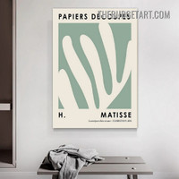 Papiers Decoupes Typography Modern Painting Picture Canvas Wall Art Print for Room Finery