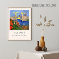 Van Gogh Typography Vintage Painting Picture Canvas Wall Art Print for Room Décor