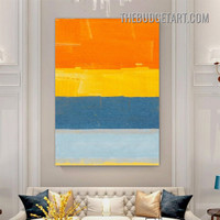 Multicolor Bold Spot Abstract Modern Painting Picture Canvas Wall Art Print for Room Molding