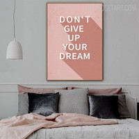Don’t Give Up Quote Modern Artwork Photo Canvas Print for Room Wall Finery