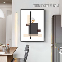 Geometric Drawing Pattern Abstract Modern Painting Picture Canvas Wall Art Print For Room Getup