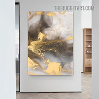 Marble Texture Abstract Modern Painting Picture Canvas Art Print for Room Wall Drape