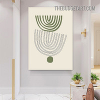 Circulars Lines Abstract Scandinavian Painting Picture Canvas Wall Art Print for Room Getup