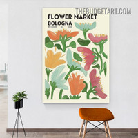 Bologna Typography Modern Painting Picture Canvas Wall Art Print for Room Adornment