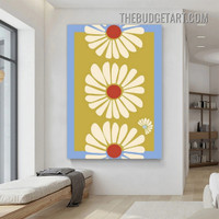 Flowers Abstract Floral Modern Painting Picture Canvas Wall Art Print for Room Equipment