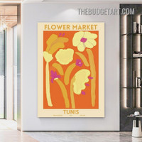 Tunis Typography Modern Painting Picture Canvas Wall Art Print for Room Décor 