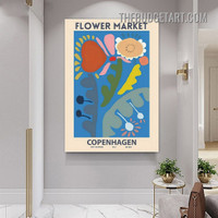 Copenhagen Typography Modern Painting Picture Canvas Art Print for Room Wall Décor