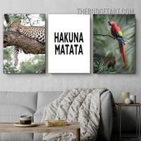 Hakuna Matata Typography Modern Painting Picture 3 Panel Canvas Art Prints for Room Wall Garnish