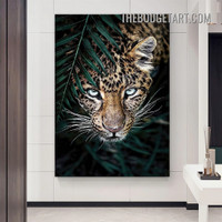 Tiger Face Wild Animal Modern Painting Picture Canvas Art Print for Room Wall Molding