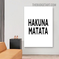 Hakuna Matata Typography Modern Painting Picture Canvas Wall Art Print for Room Garniture